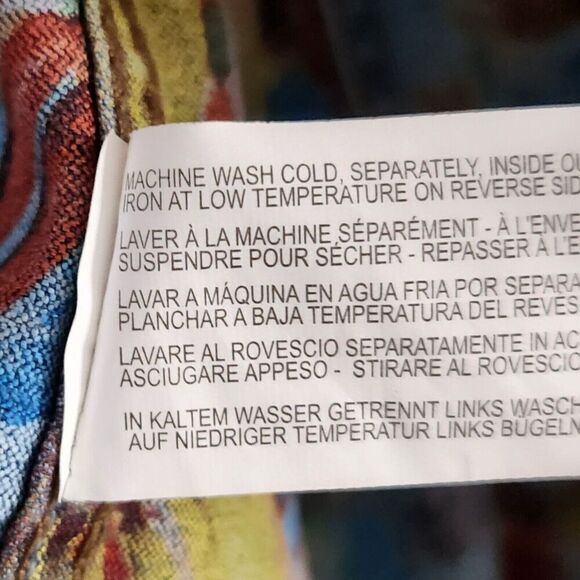 FDJ‎ French Dressing Jeans Jacket Womens Small Blue Reversible Floral Stretch - Picture 5 of 10